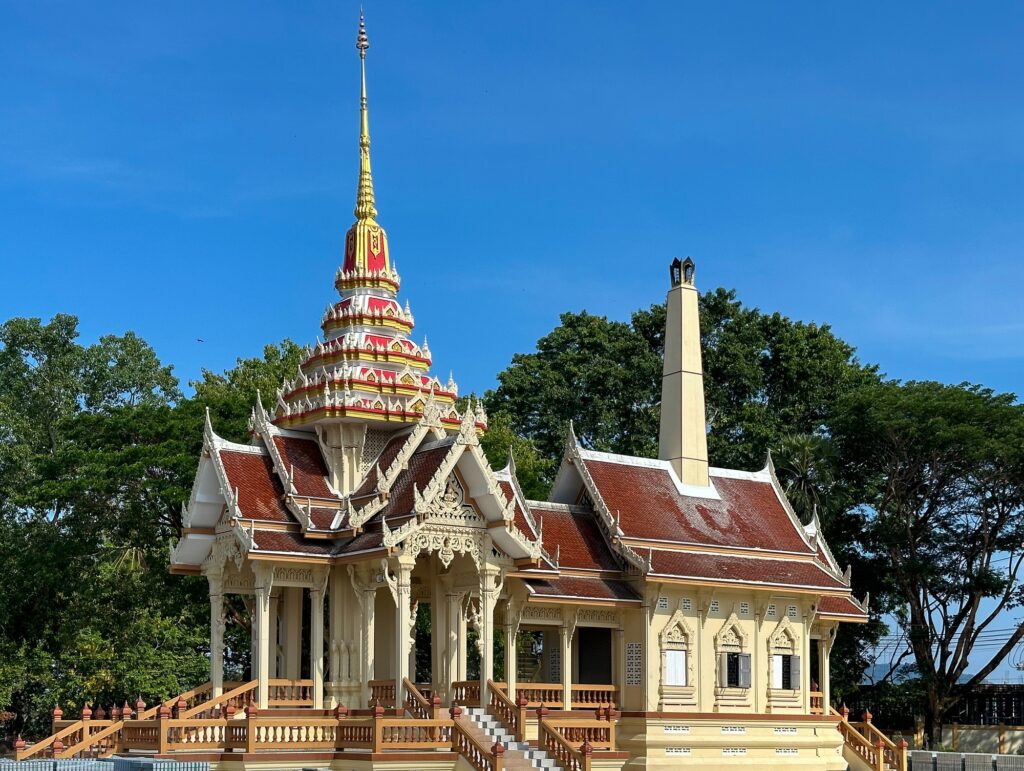 Thai crematorium at Wat Chalong, Phuket, Thailand